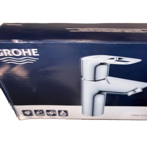 NEW! Grohe Bauloop Single Handle With Hole 40545 DÜSSELDORF CHROME W/BOX - Picture 2 of 12